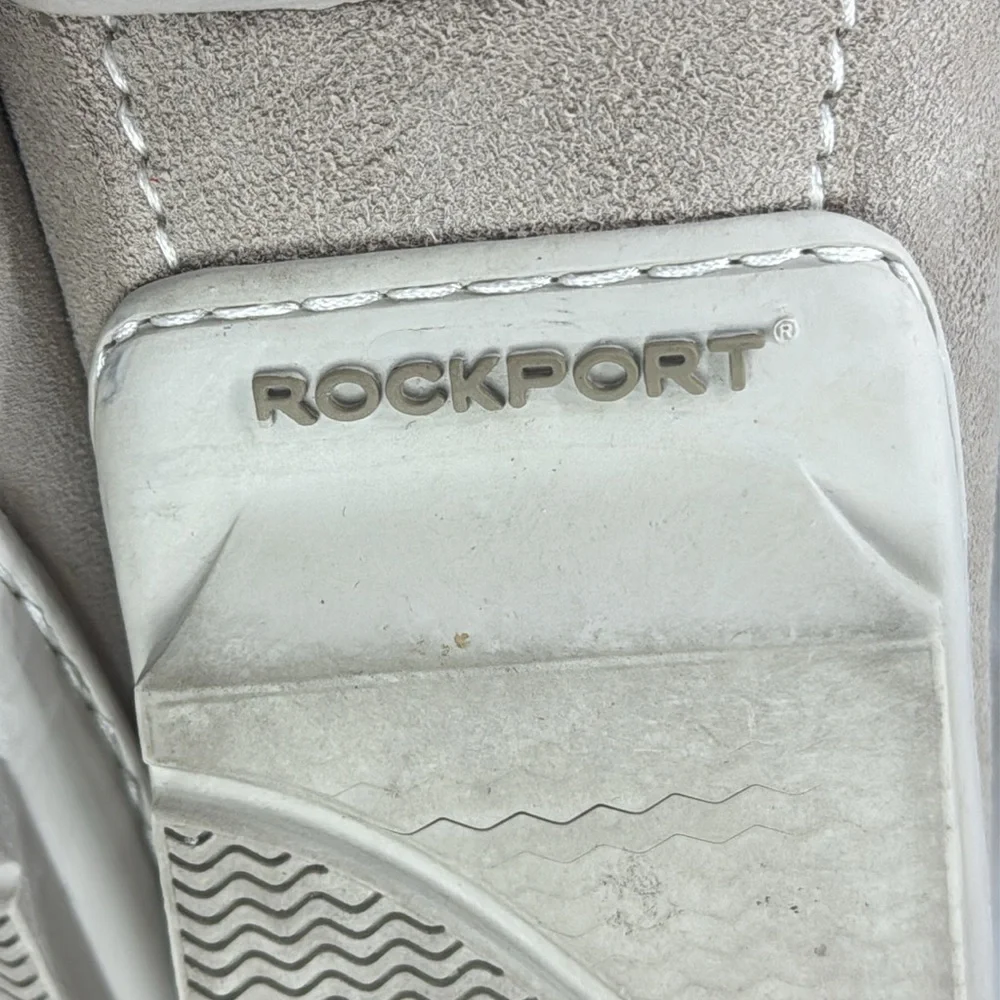 (W9) Men's Rockport Light Beige Suede Driving Moccasin Shoes-V73208- Size 13M
